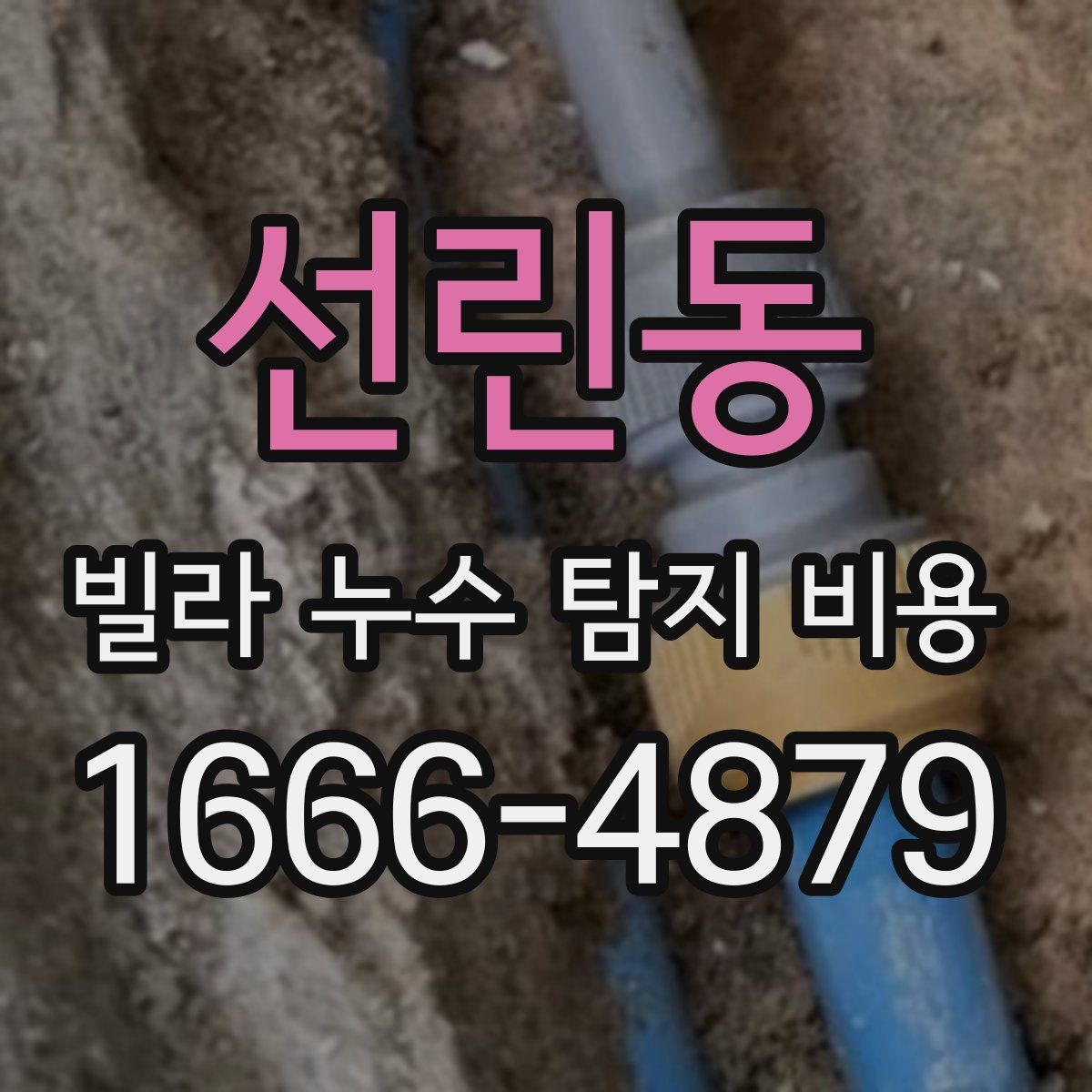 선린동 빌라 누수 탐지 비용