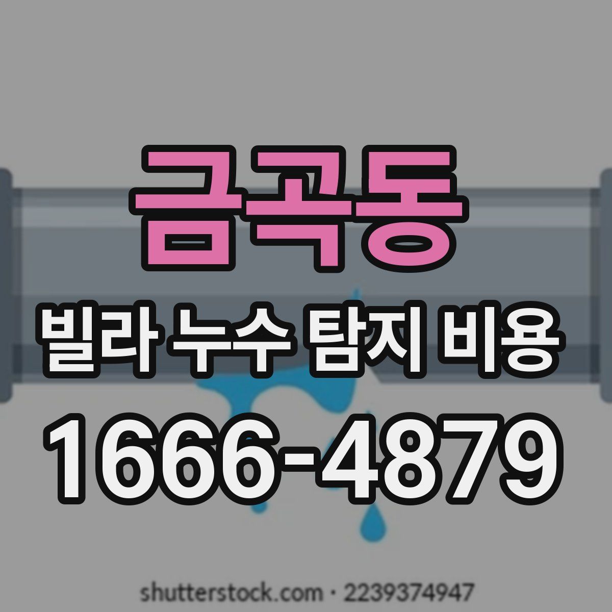 금곡동 빌라 누수 탐지 비용