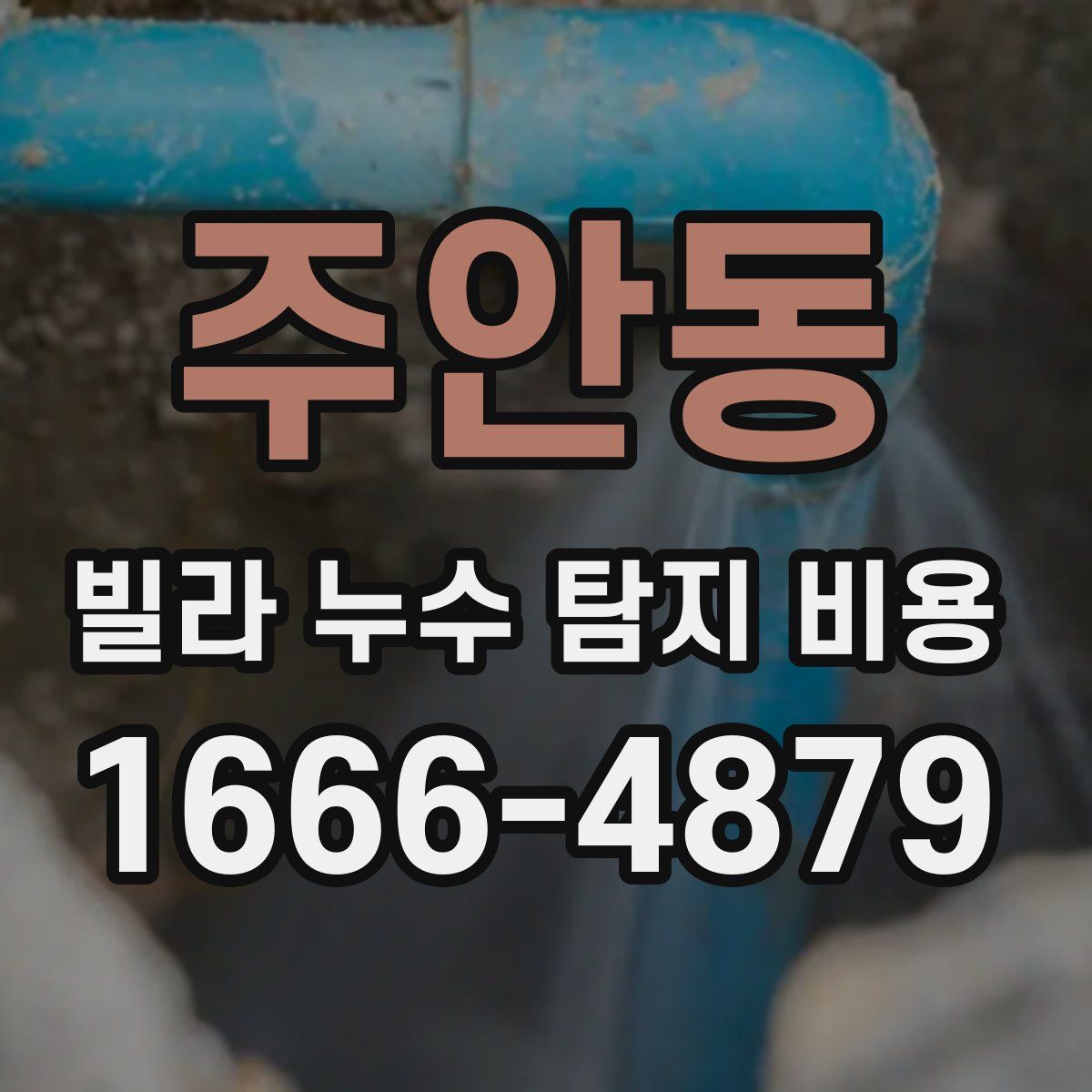 주안동 빌라 누수 탐지 비용