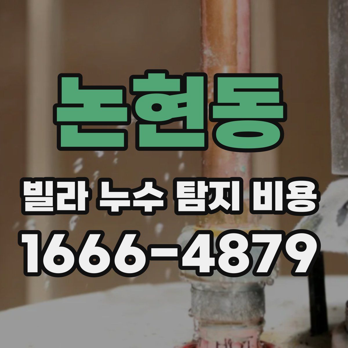 논현동 빌라 누수 탐지 비용