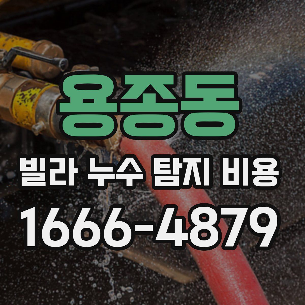 용종동 빌라 누수 탐지 비용