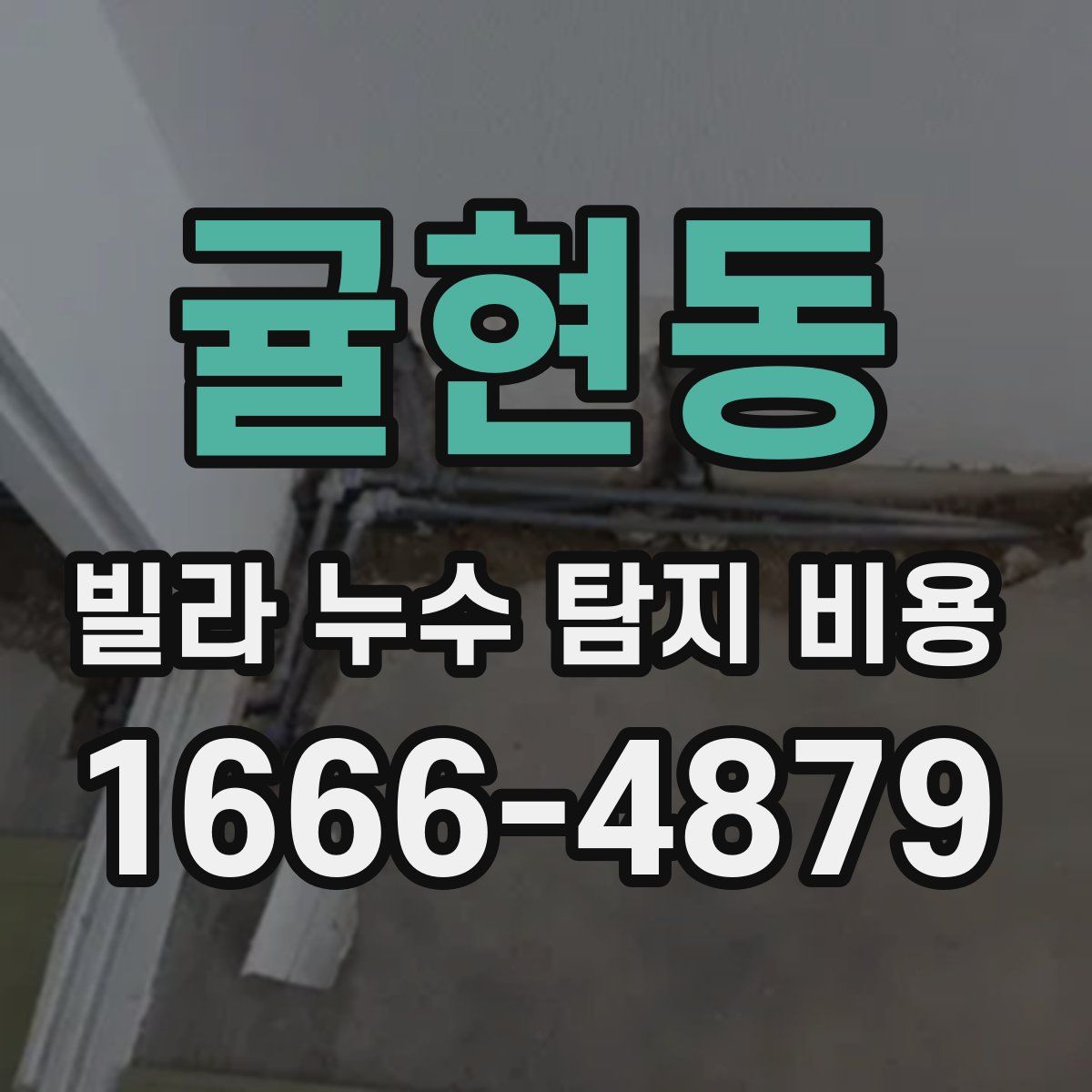귤현동 빌라 누수 탐지 비용