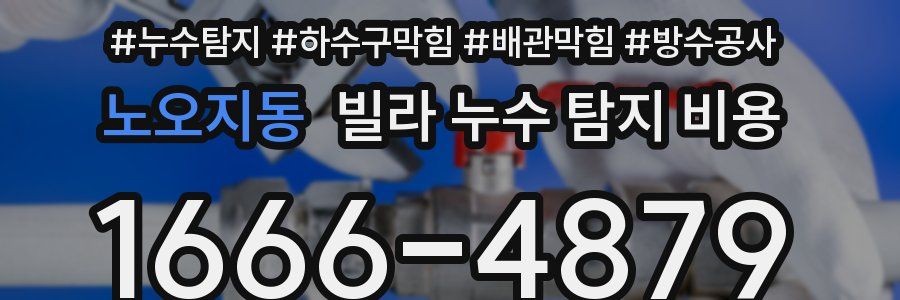 노오지동 빌라 누수 탐지 비용