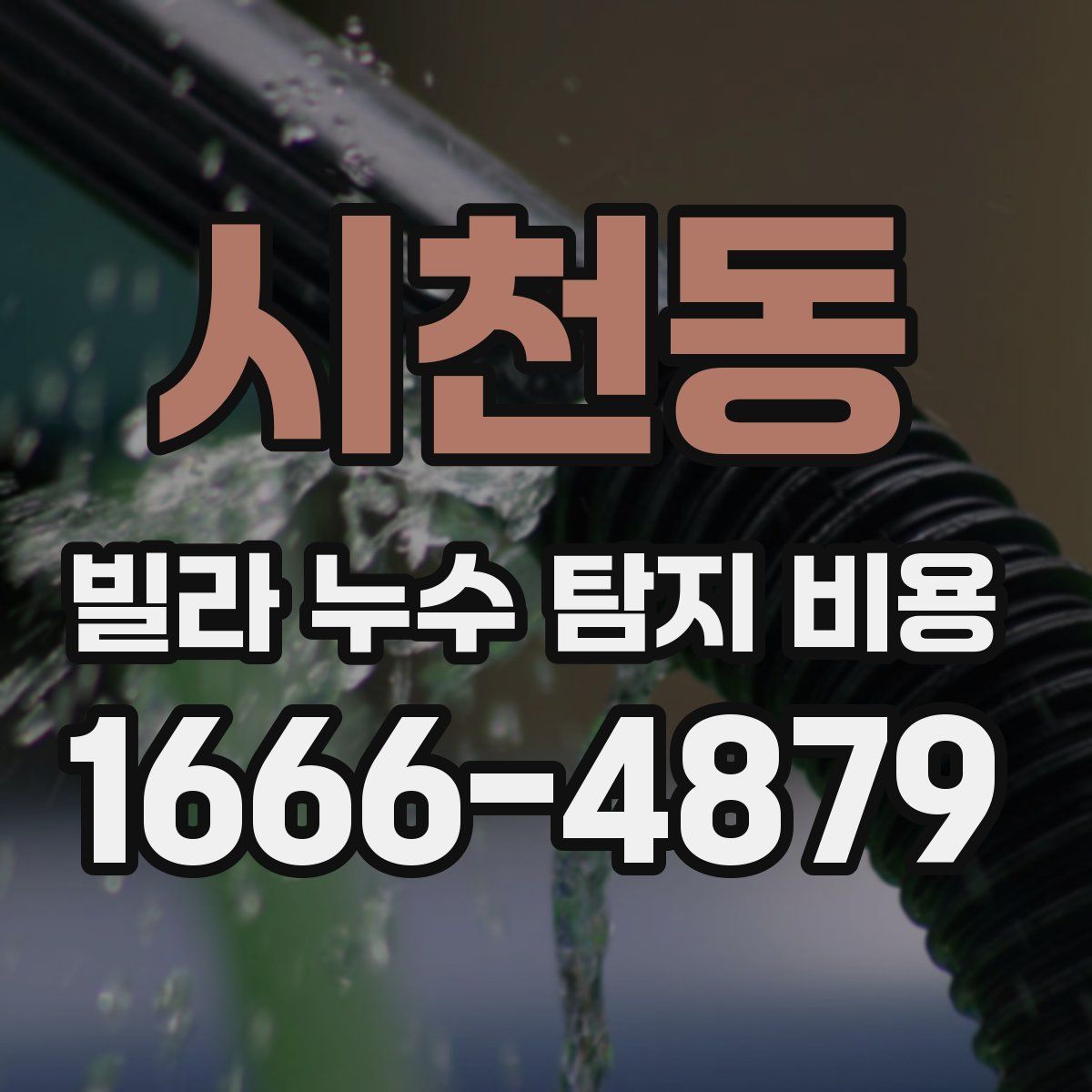 시천동 빌라 누수 탐지 비용