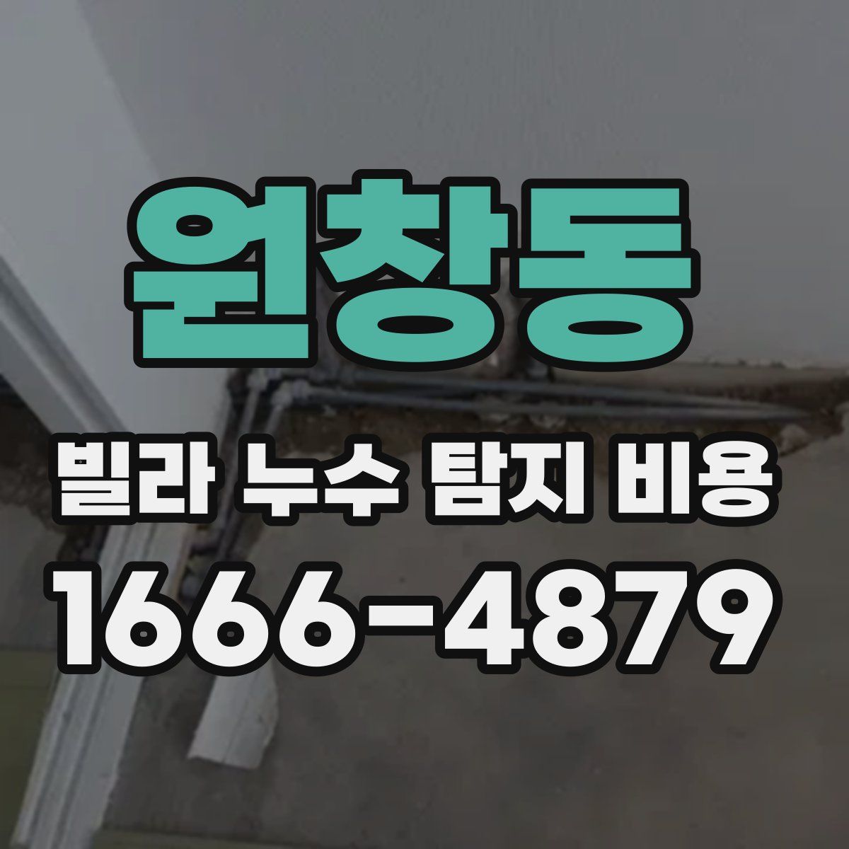 원창동 빌라 누수 탐지 비용