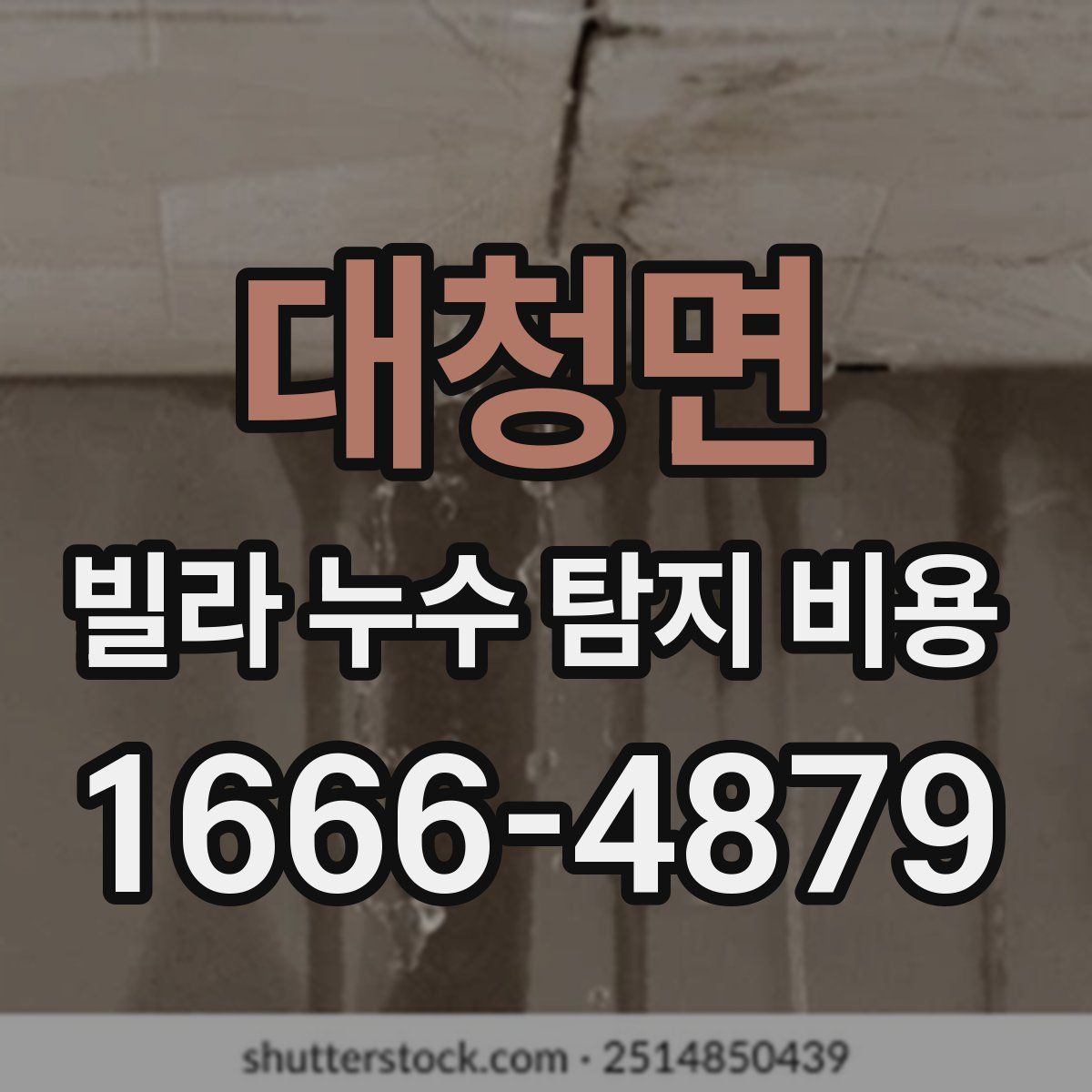 대청면 빌라 누수 탐지 비용