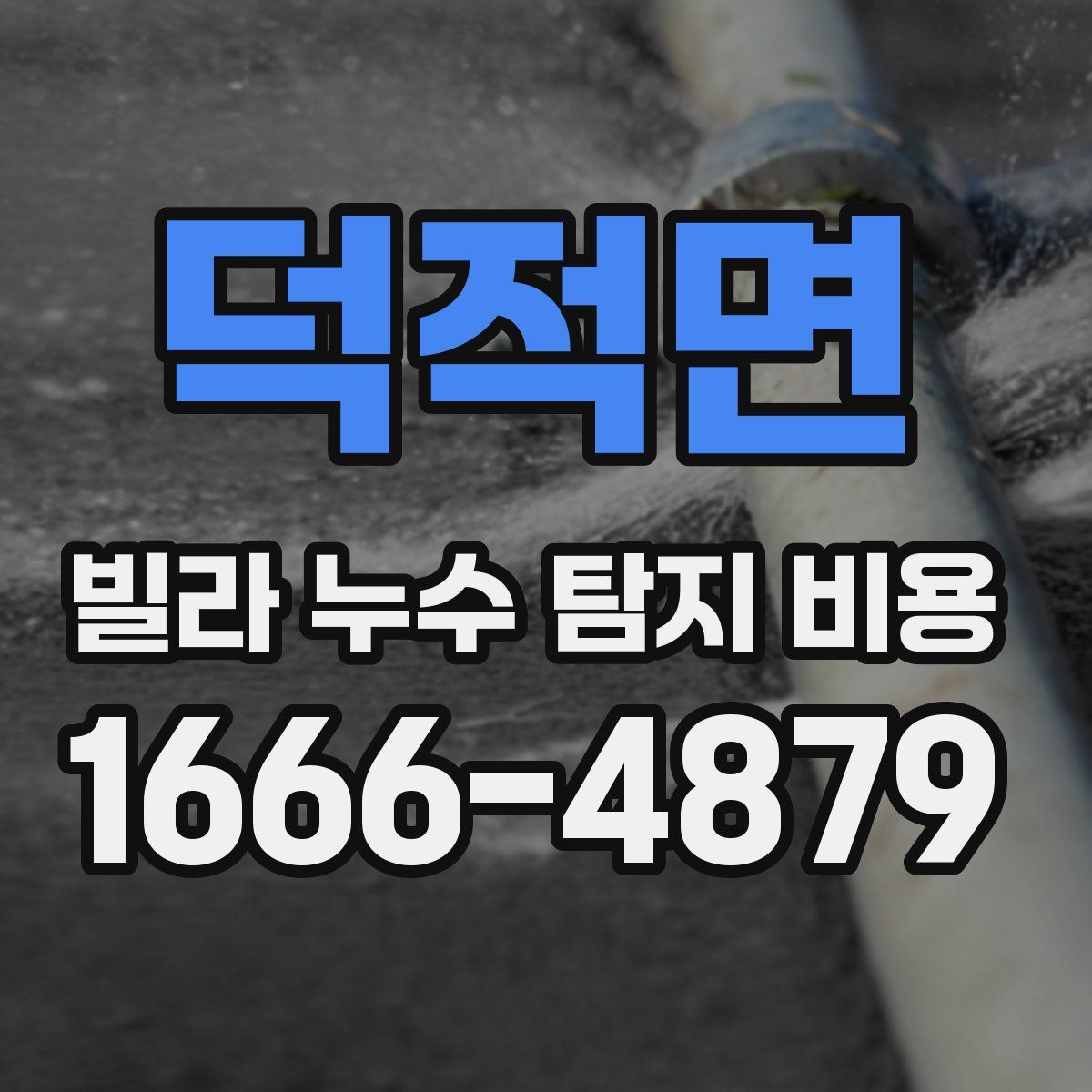 덕적면 빌라 누수 탐지 비용
