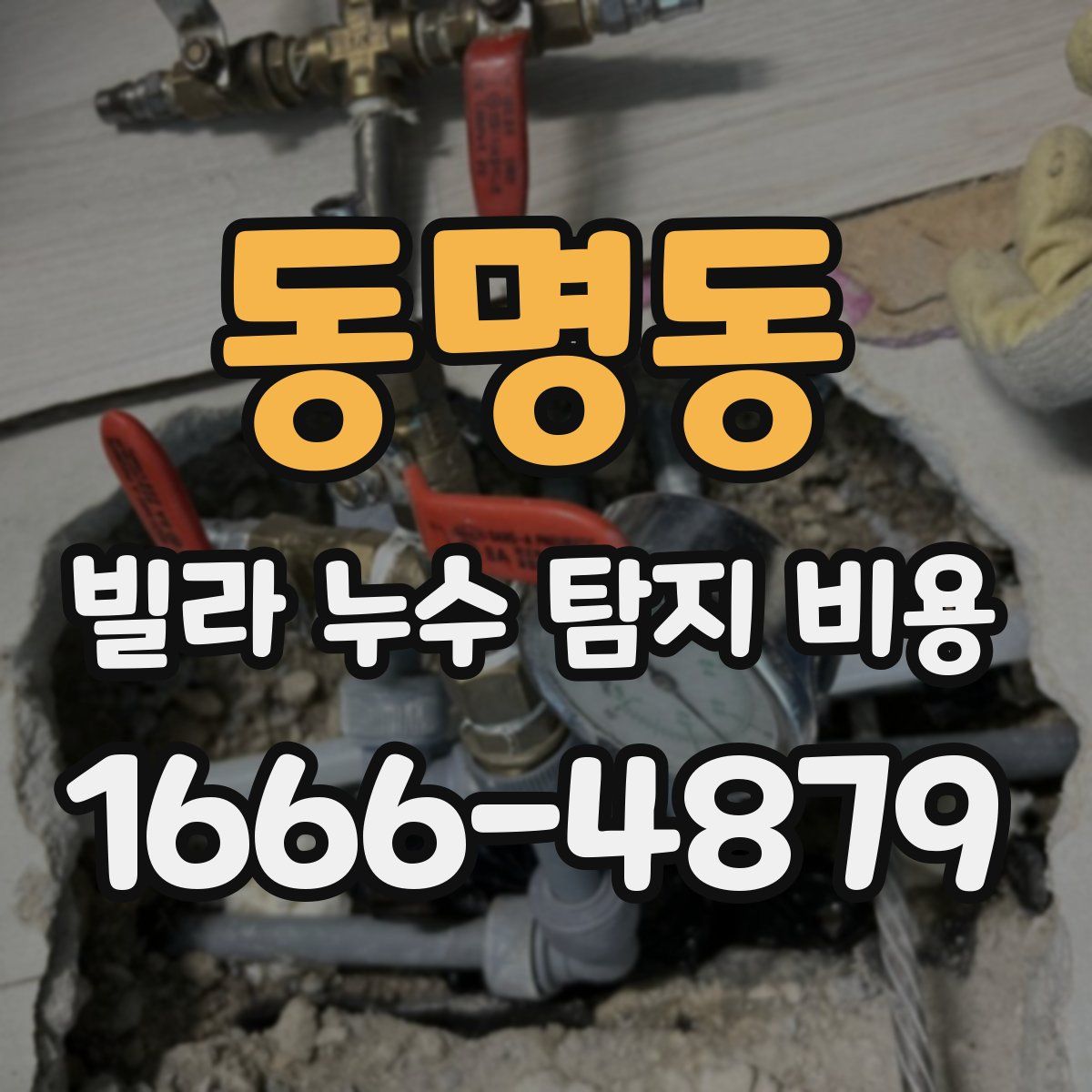 동명동 빌라 누수 탐지 비용