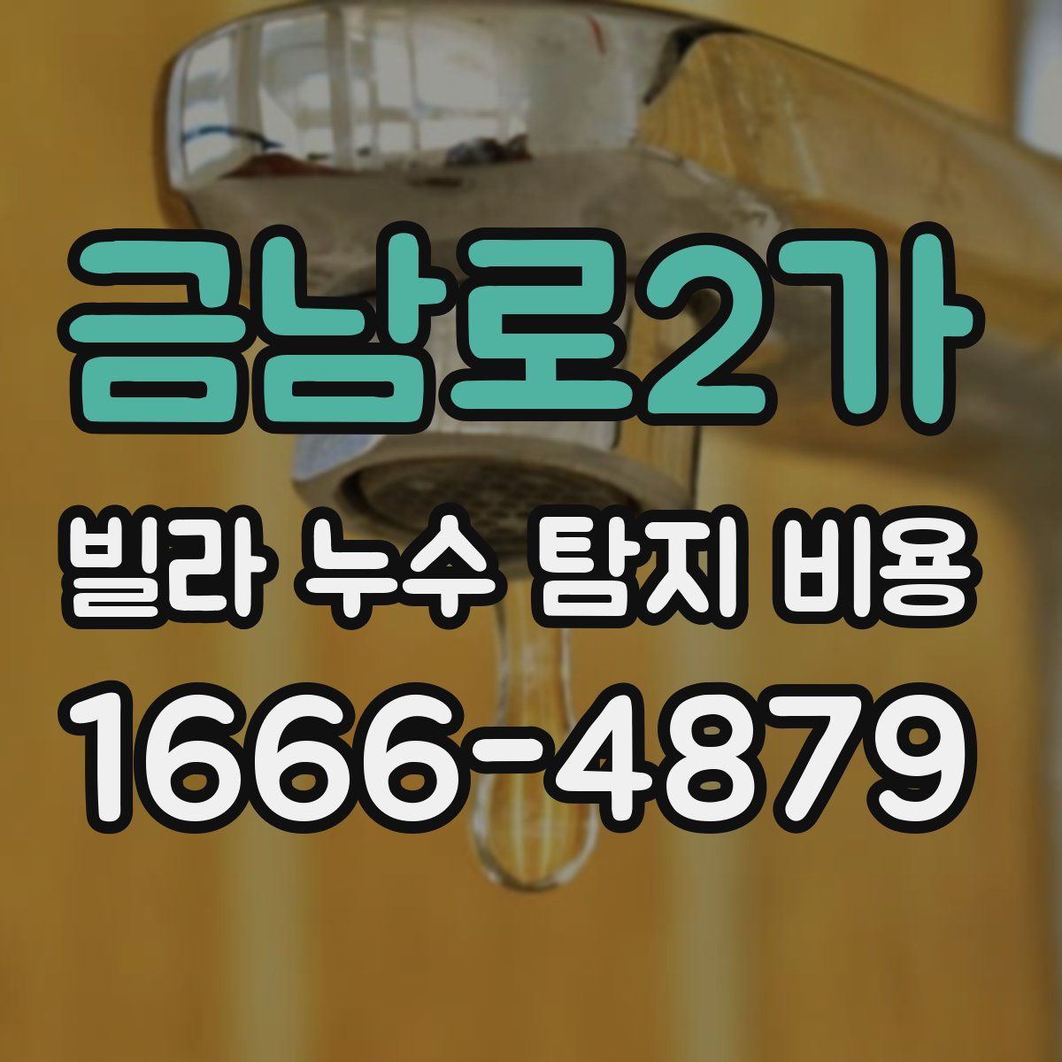 금남로2가 빌라 누수 탐지 비용