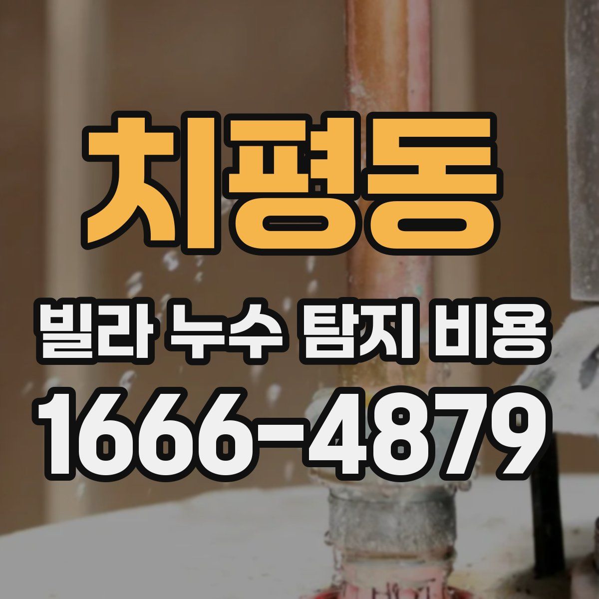 치평동 빌라 누수 탐지 비용