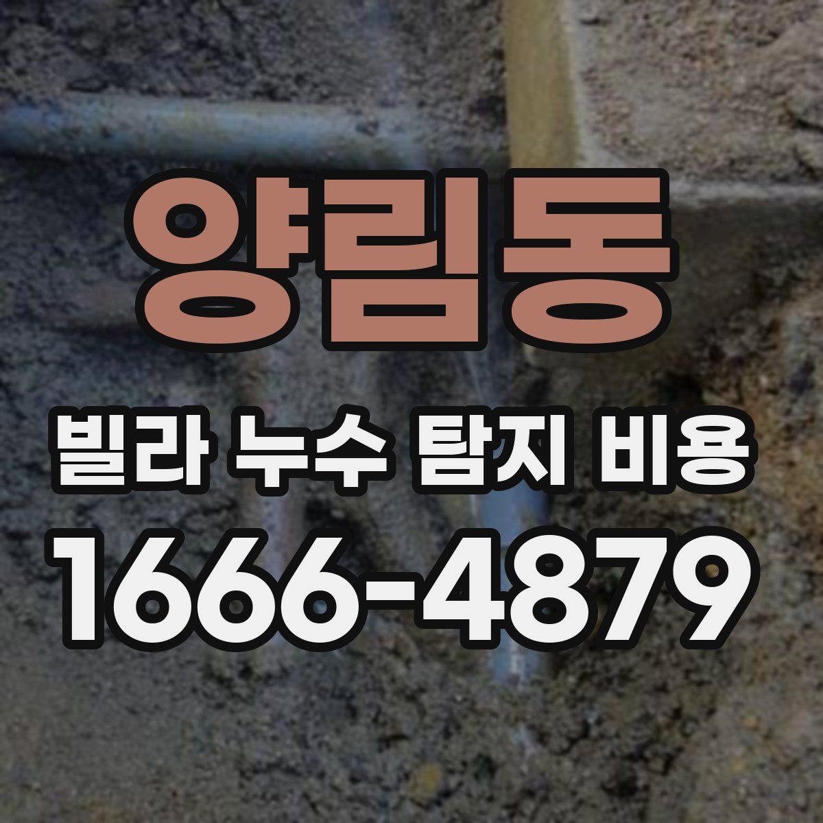 양림동 빌라 누수 탐지 비용
