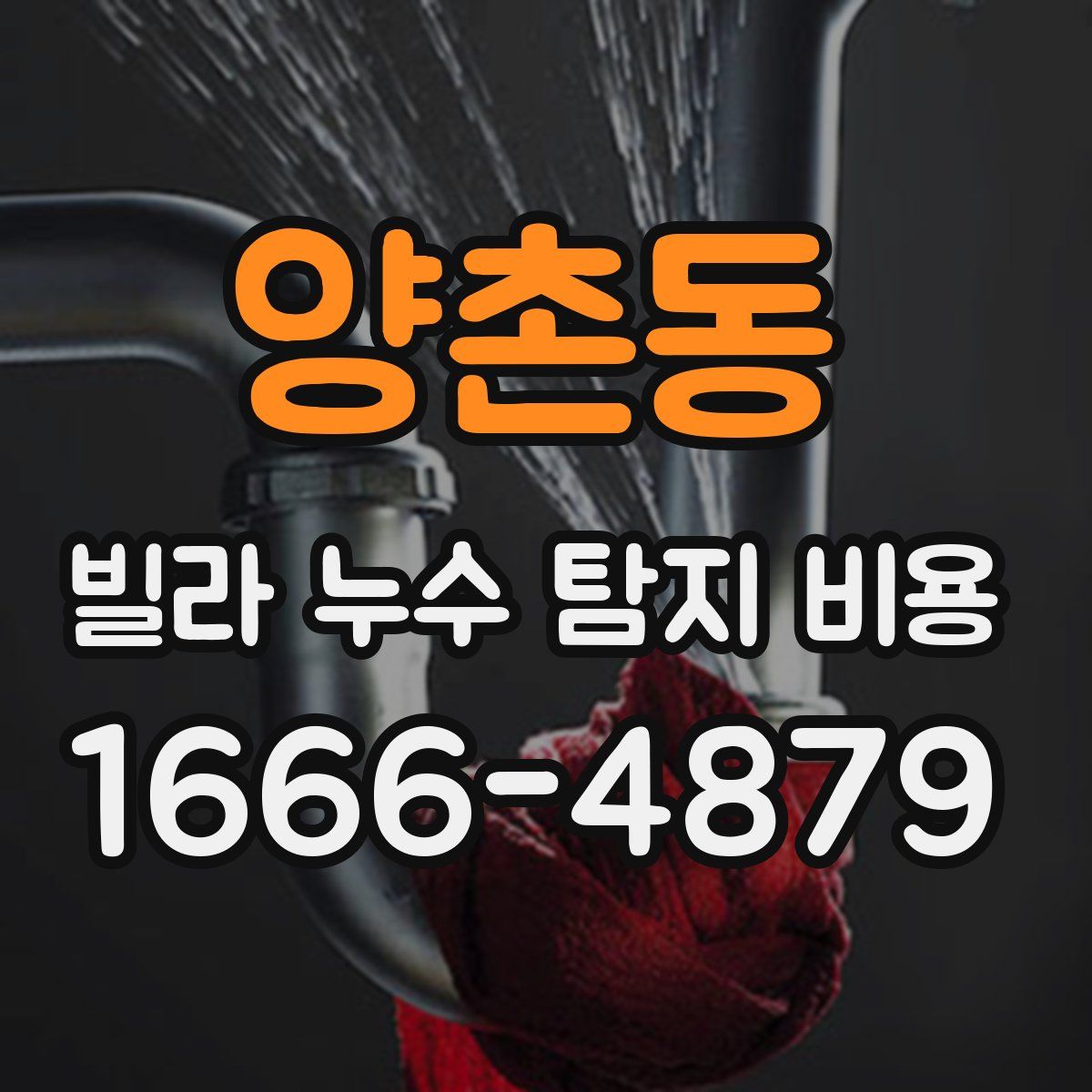 양촌동 빌라 누수 탐지 비용