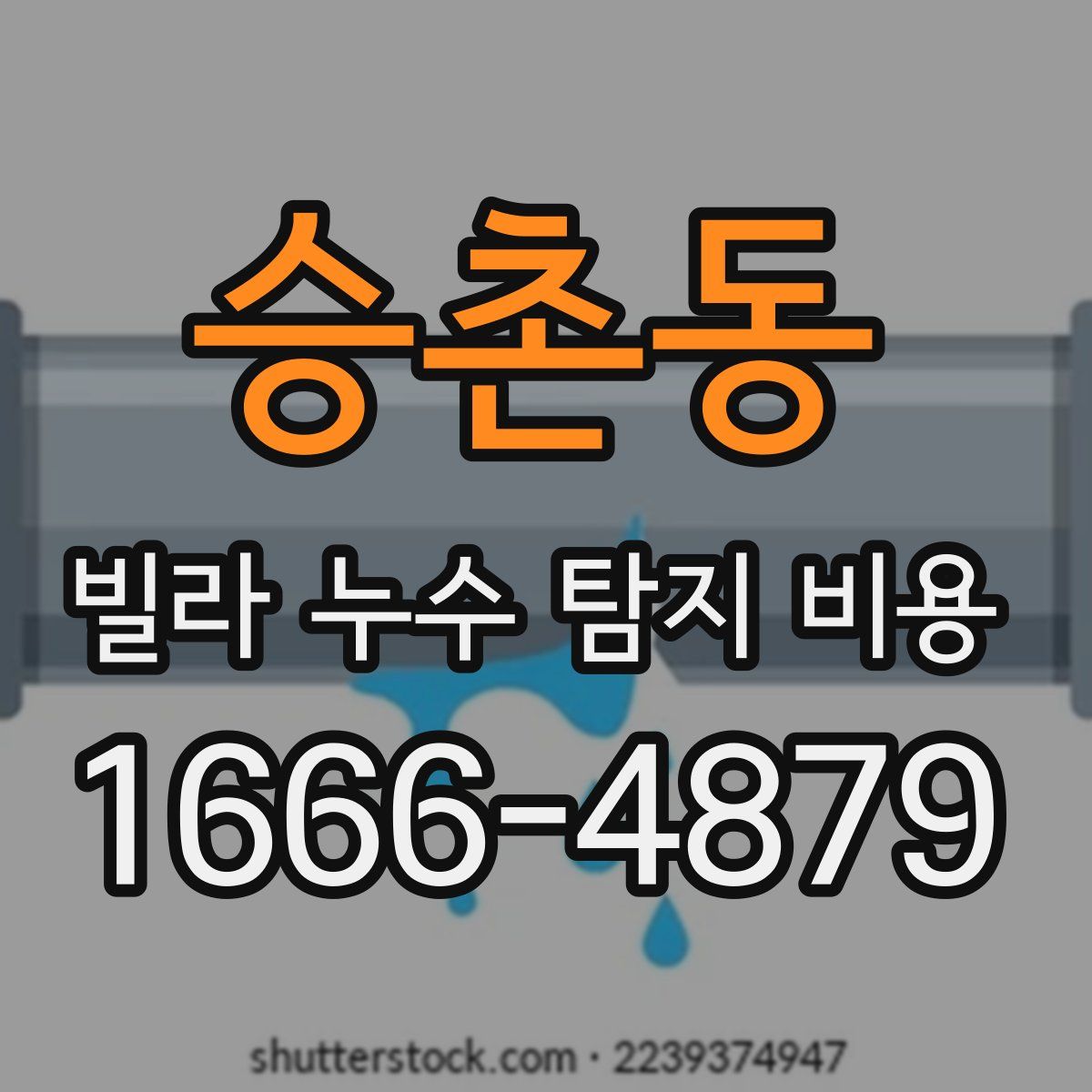 승촌동 빌라 누수 탐지 비용