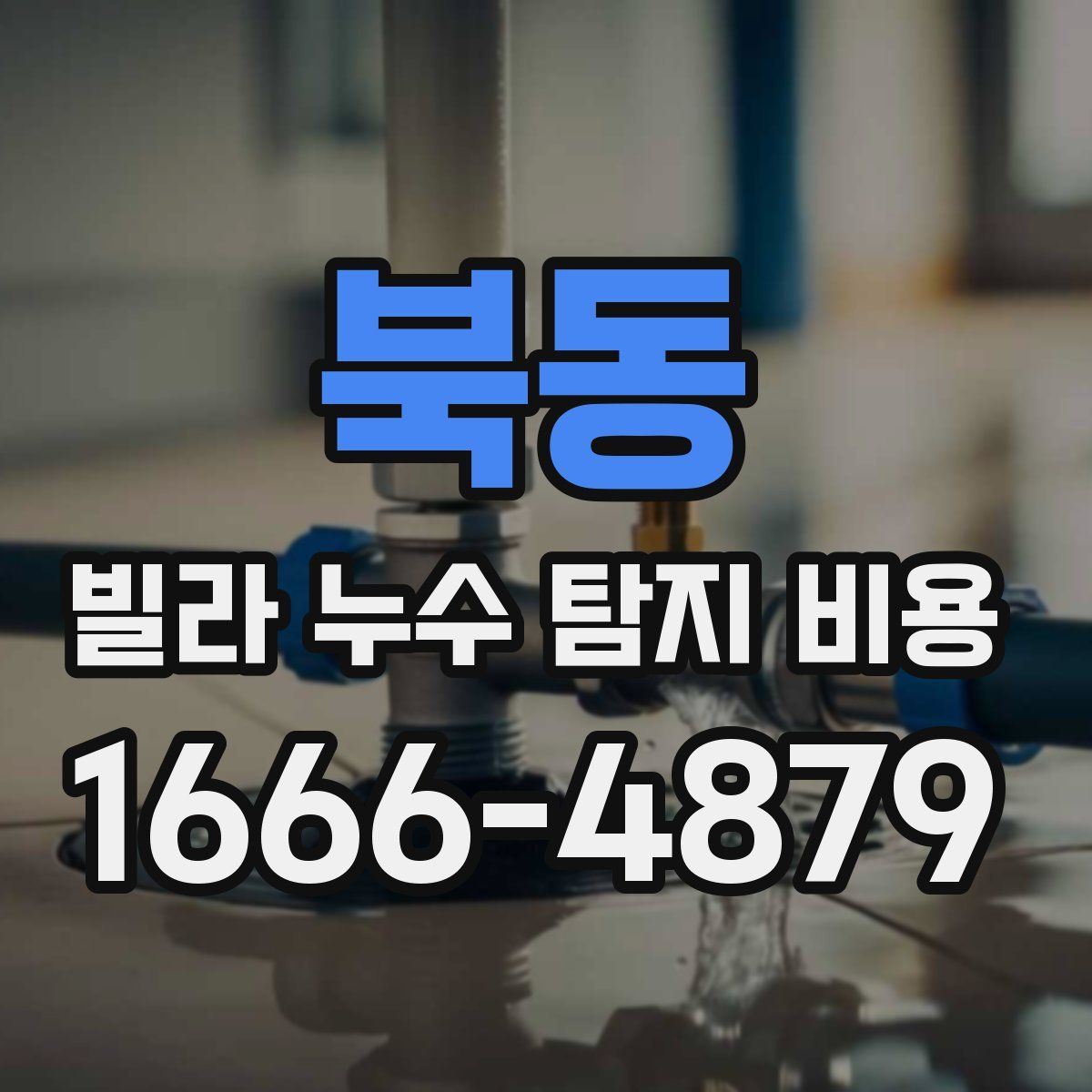 북동 빌라 누수 탐지 비용