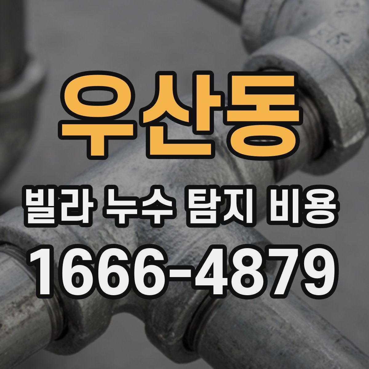 우산동 빌라 누수 탐지 비용