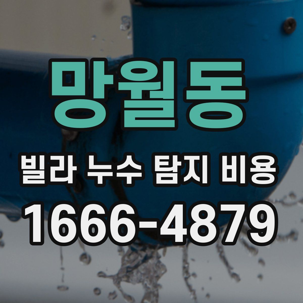 망월동 빌라 누수 탐지 비용