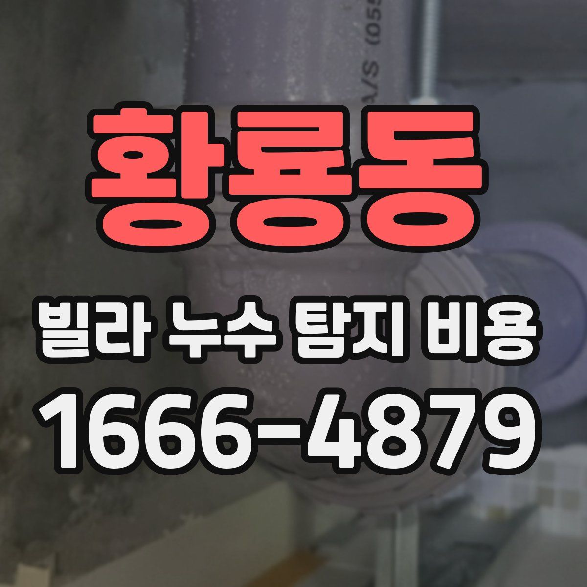 황룡동 빌라 누수 탐지 비용