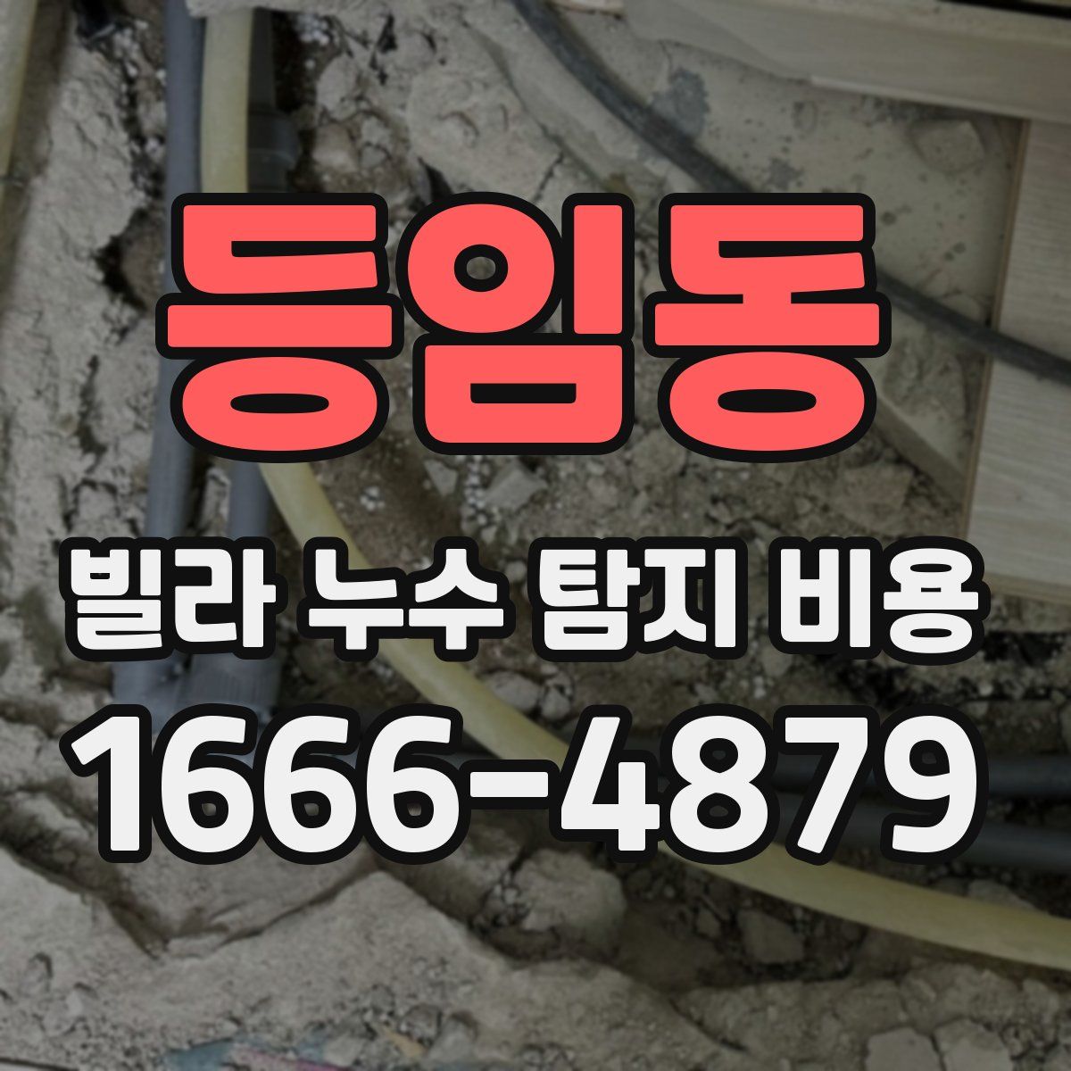 등임동 빌라 누수 탐지 비용