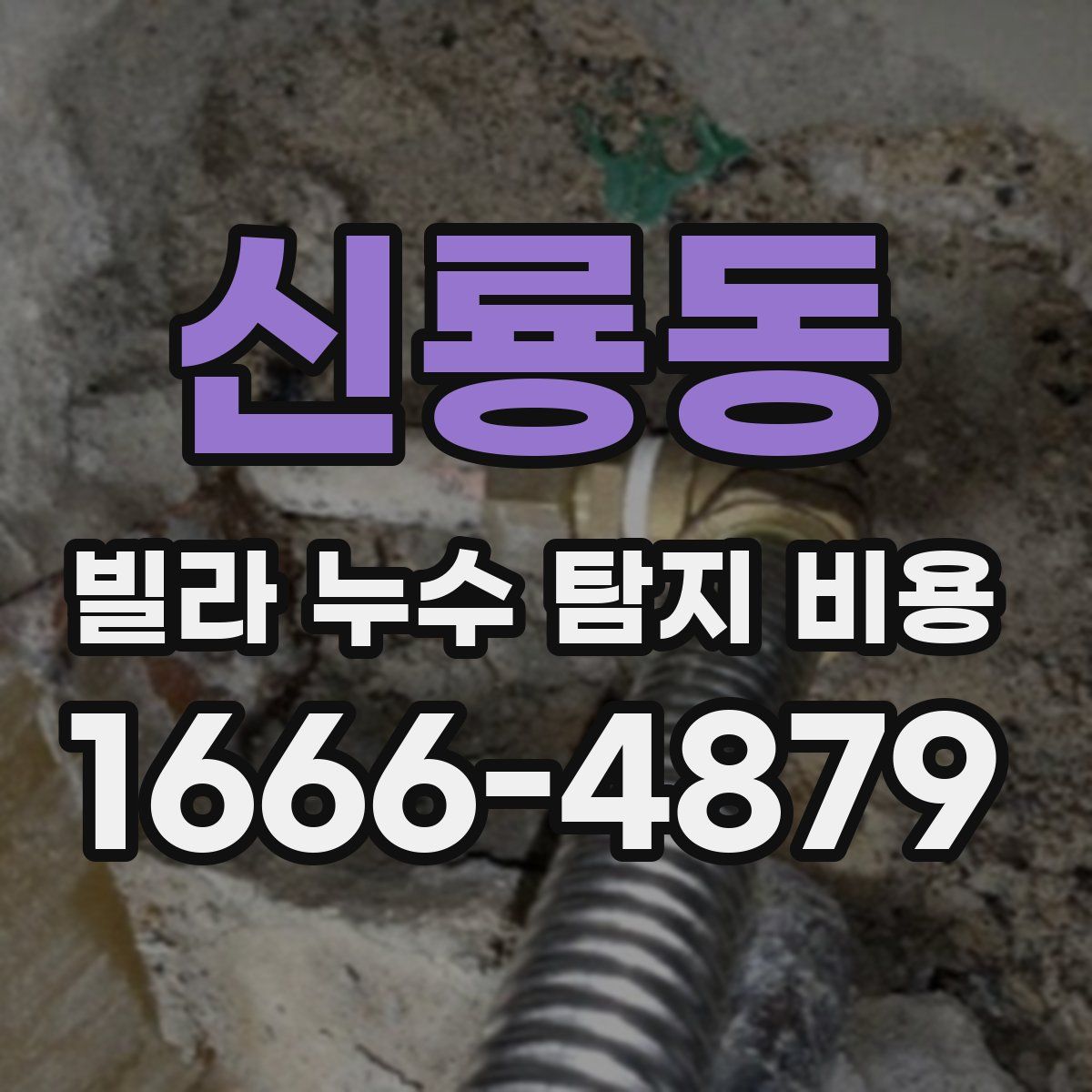 신룡동 빌라 누수 탐지 비용