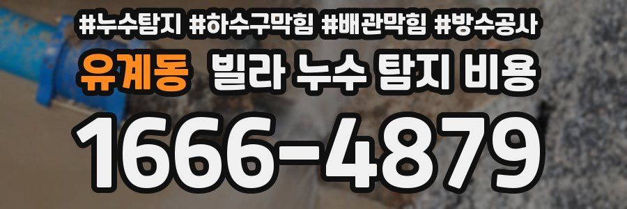유계동 빌라 누수 탐지 비용