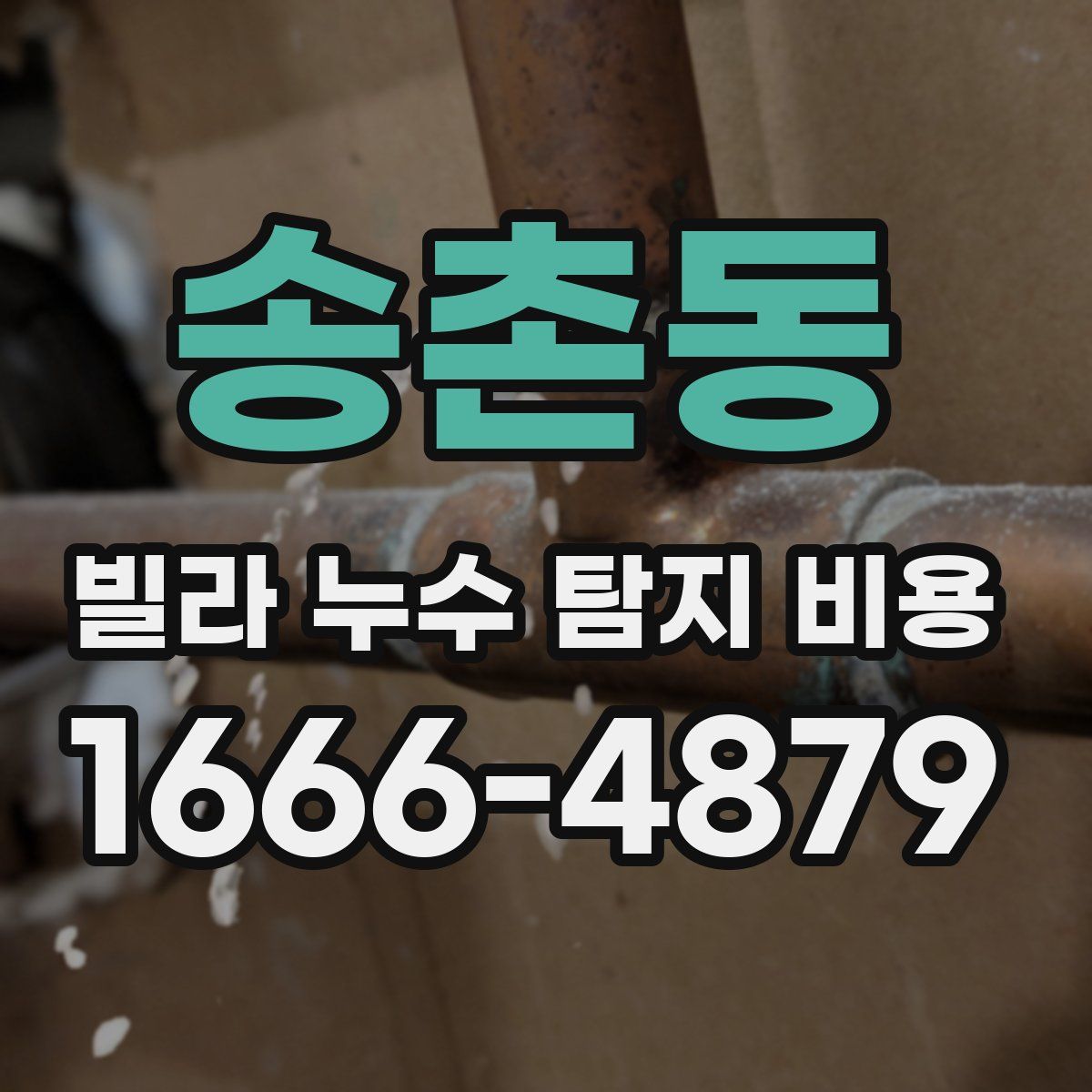 송촌동 빌라 누수 탐지 비용