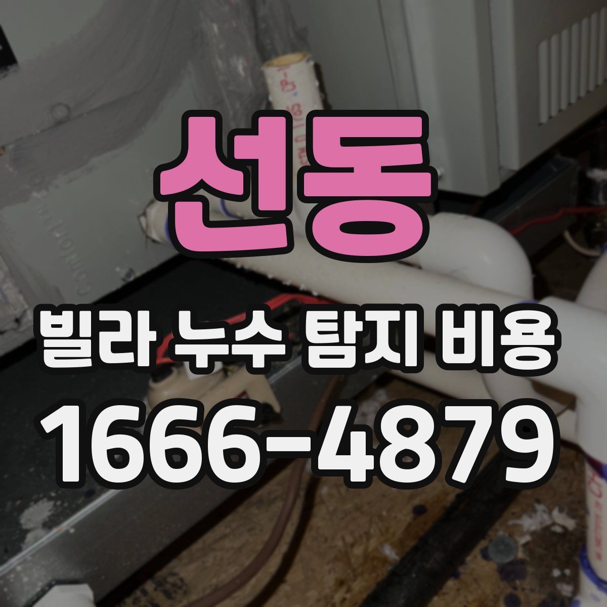 선동 빌라 누수 탐지 비용