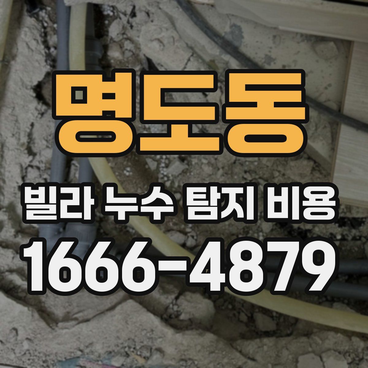 명도동 빌라 누수 탐지 비용