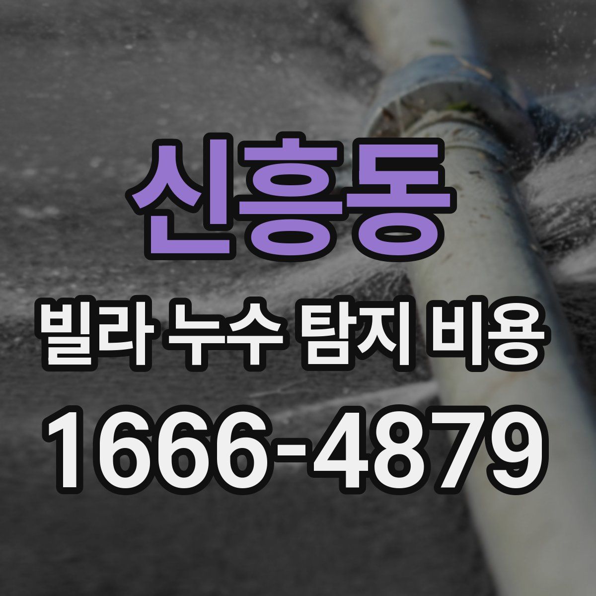 신흥동 빌라 누수 탐지 비용