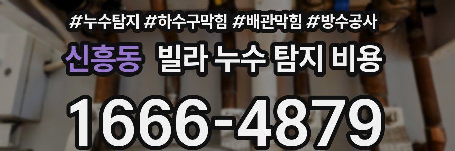 신흥동 빌라 누수 탐지 비용