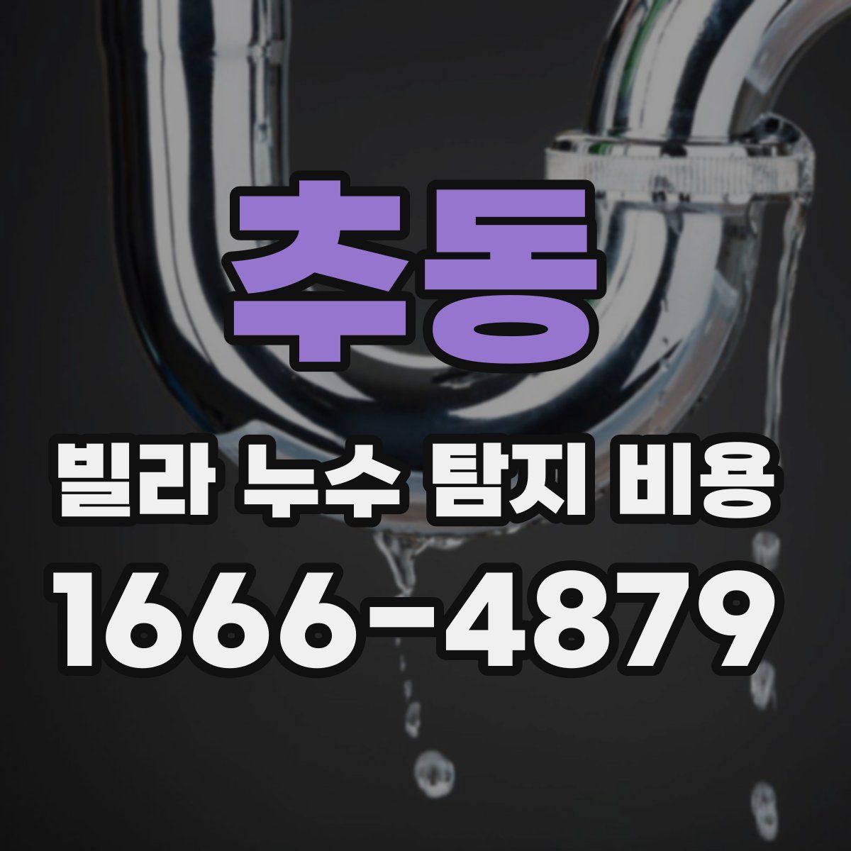 추동 빌라 누수 탐지 비용