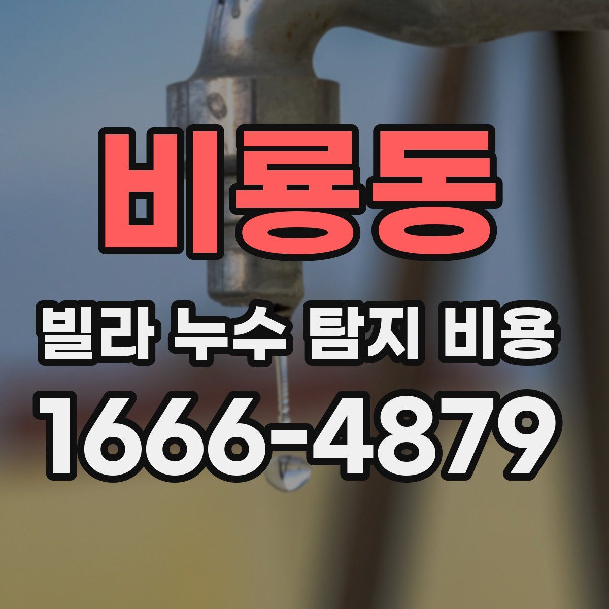 비룡동 빌라 누수 탐지 비용