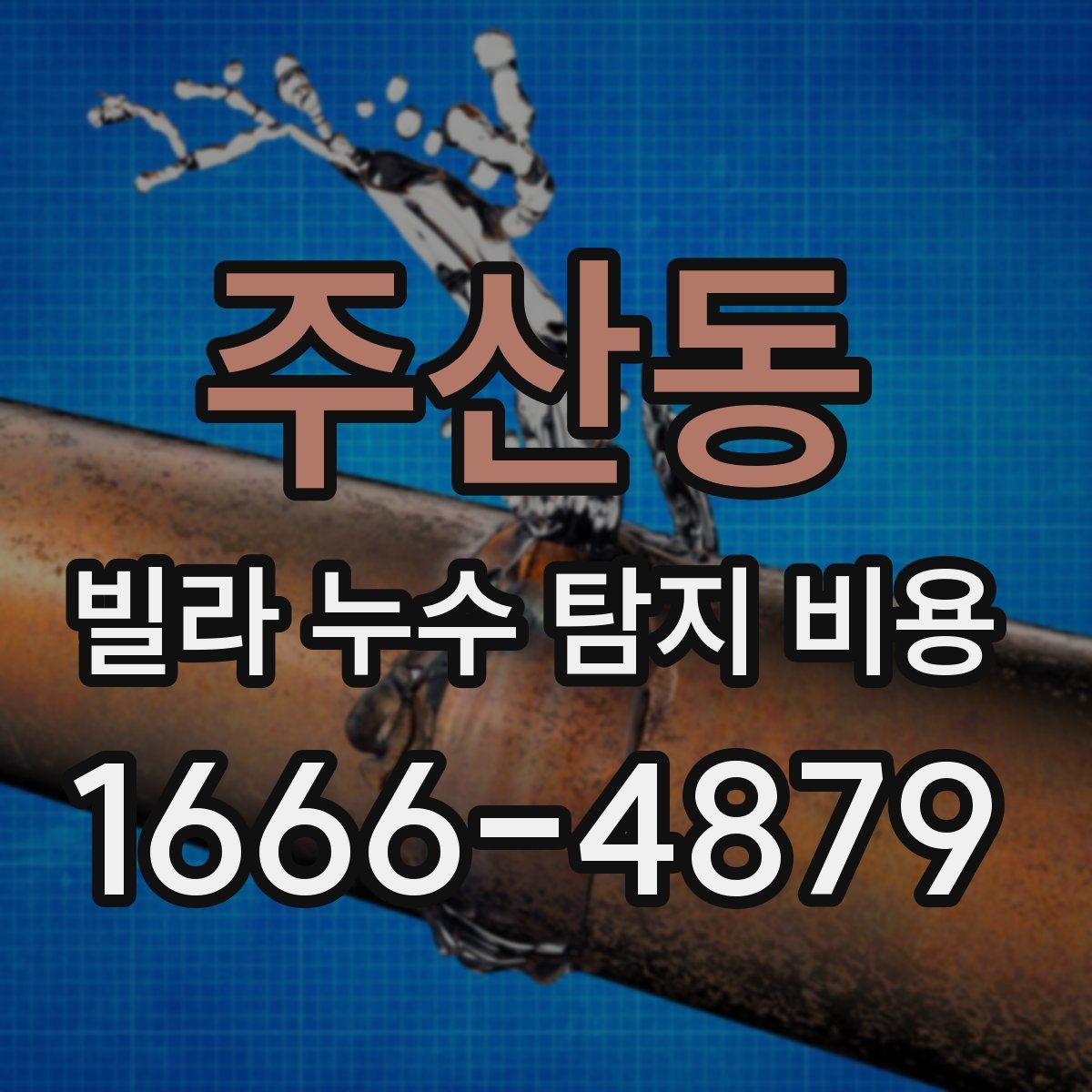 주산동 빌라 누수 탐지 비용