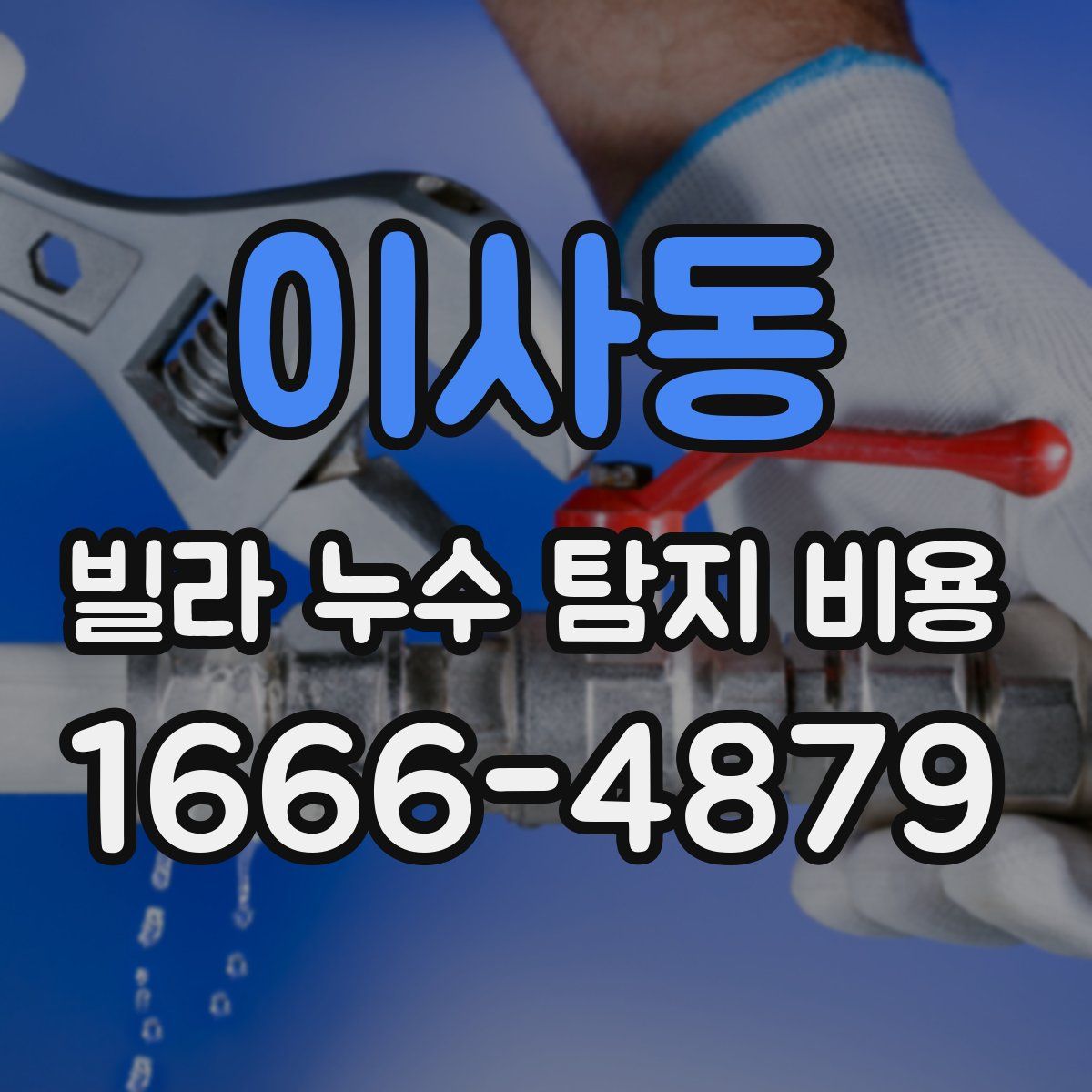 이사동 빌라 누수 탐지 비용
