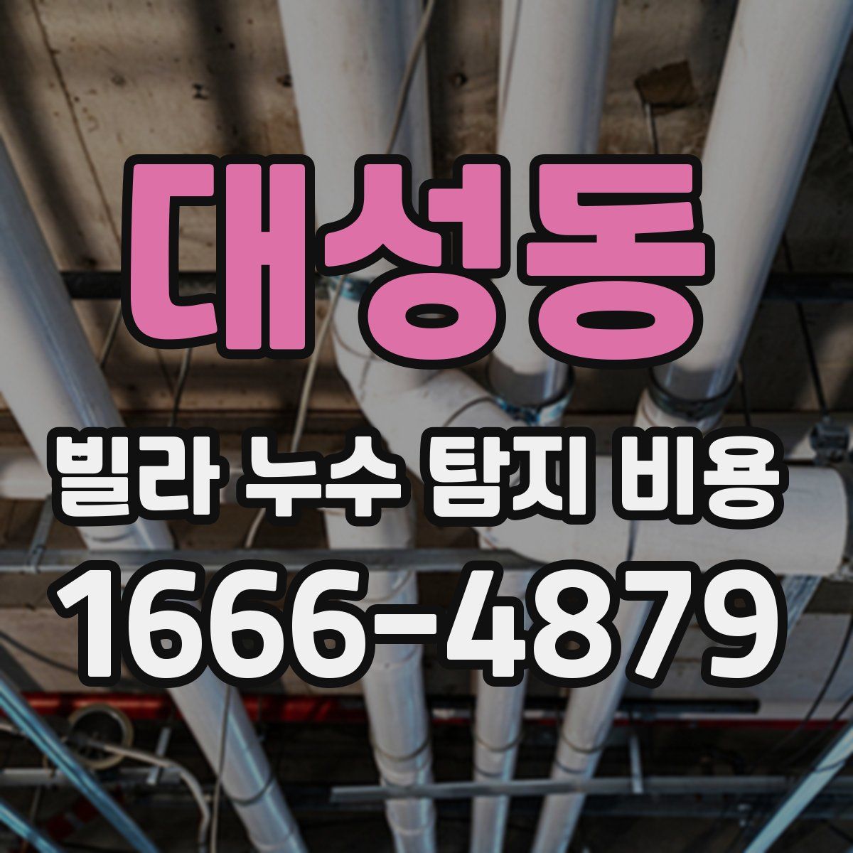 대성동 빌라 누수 탐지 비용