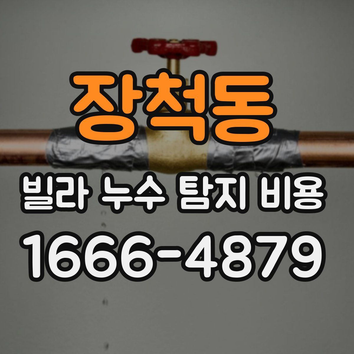 장척동 빌라 누수 탐지 비용