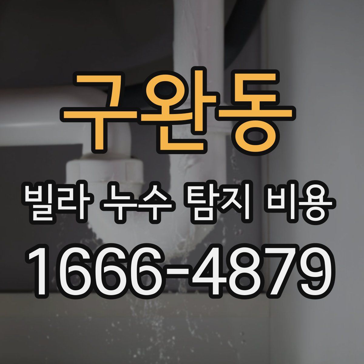 구완동 빌라 누수 탐지 비용