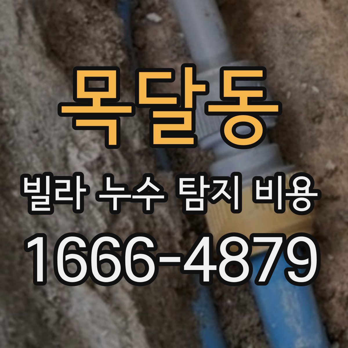 목달동 빌라 누수 탐지 비용