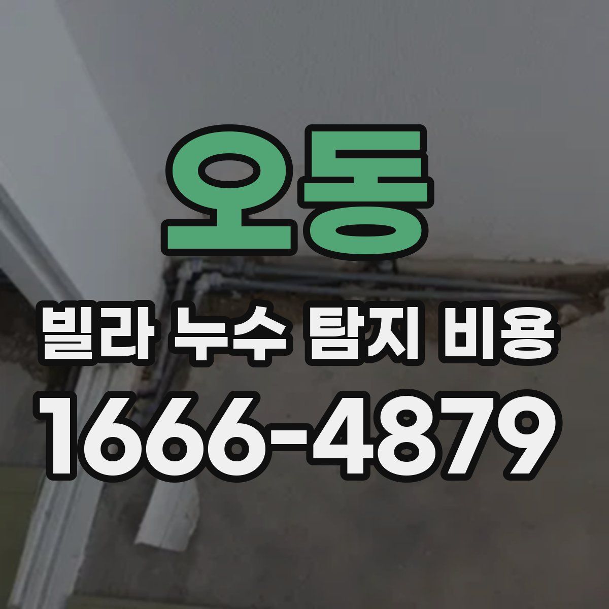 오동 빌라 누수 탐지 비용