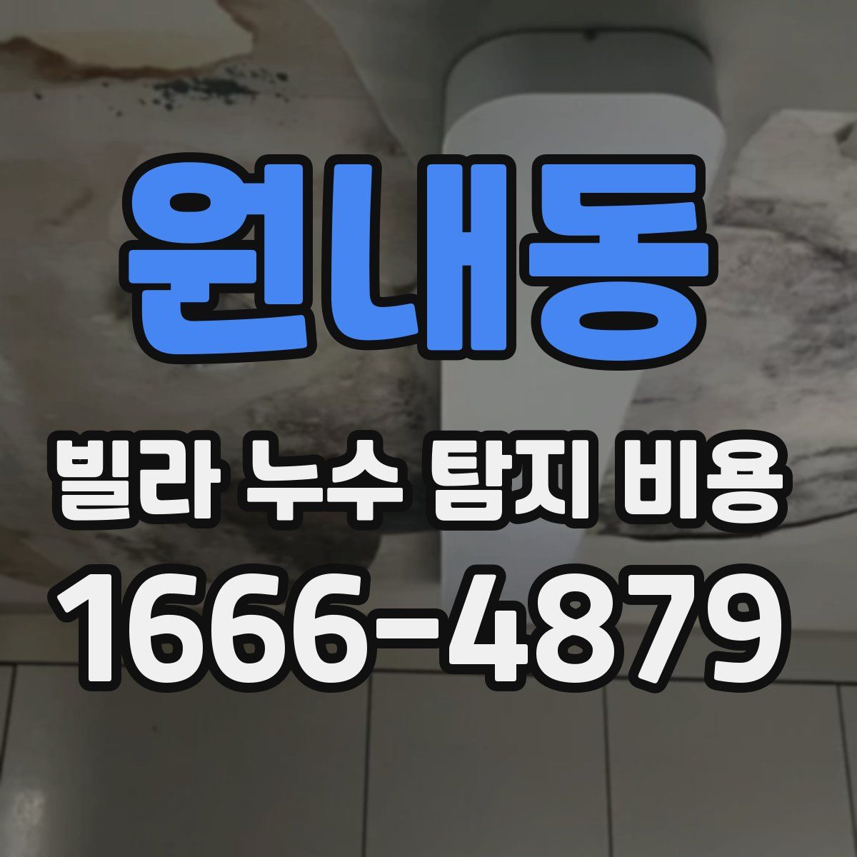원내동 빌라 누수 탐지 비용