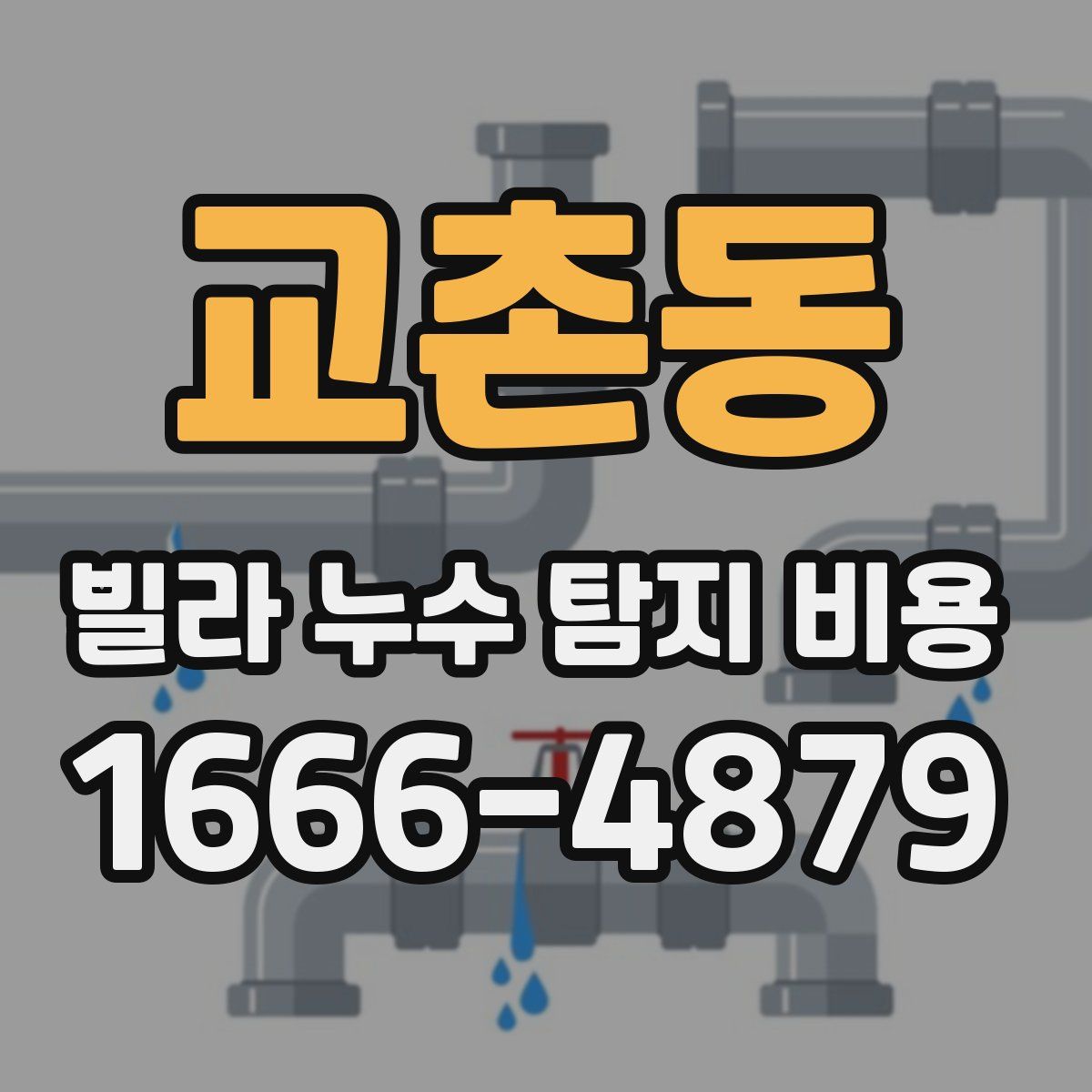 교촌동 빌라 누수 탐지 비용