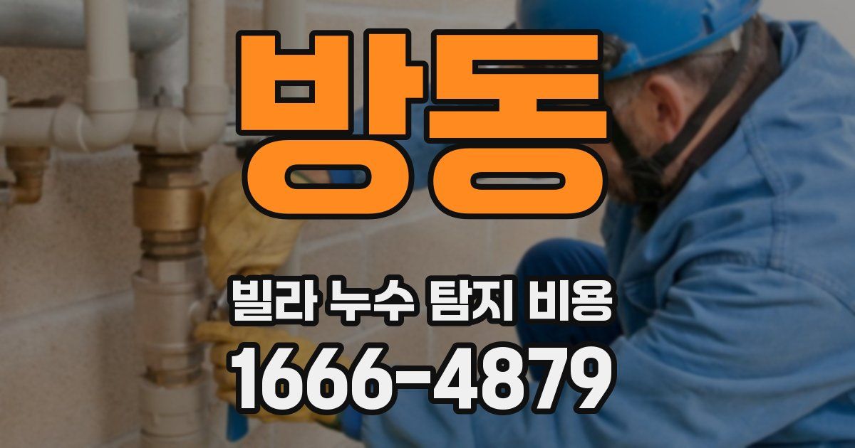 방동 빌라 누수 탐지 비용
