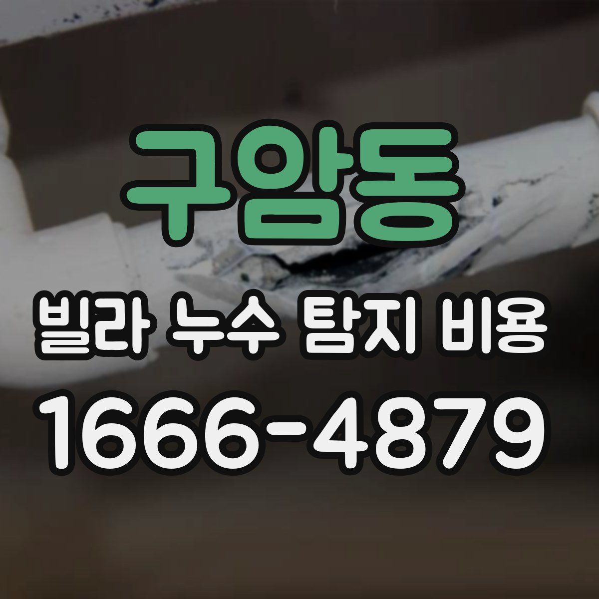 구암동 빌라 누수 탐지 비용