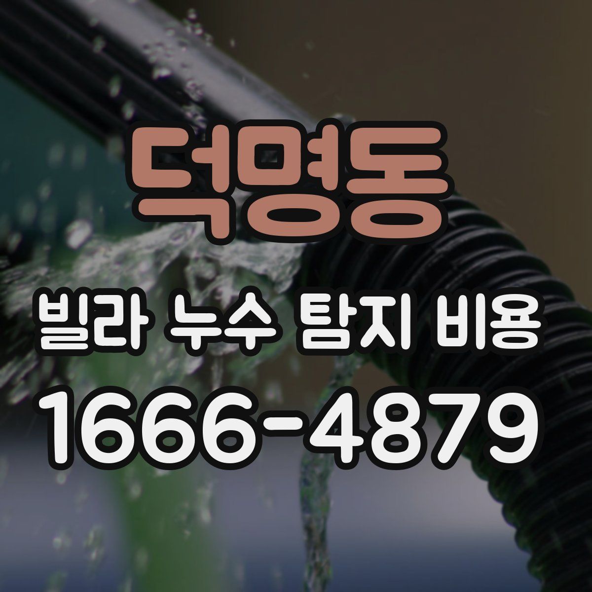 덕명동 빌라 누수 탐지 비용