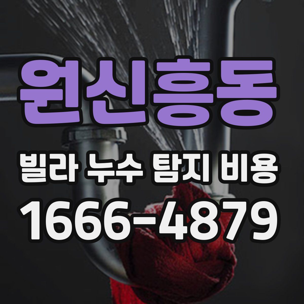원신흥동 빌라 누수 탐지 비용