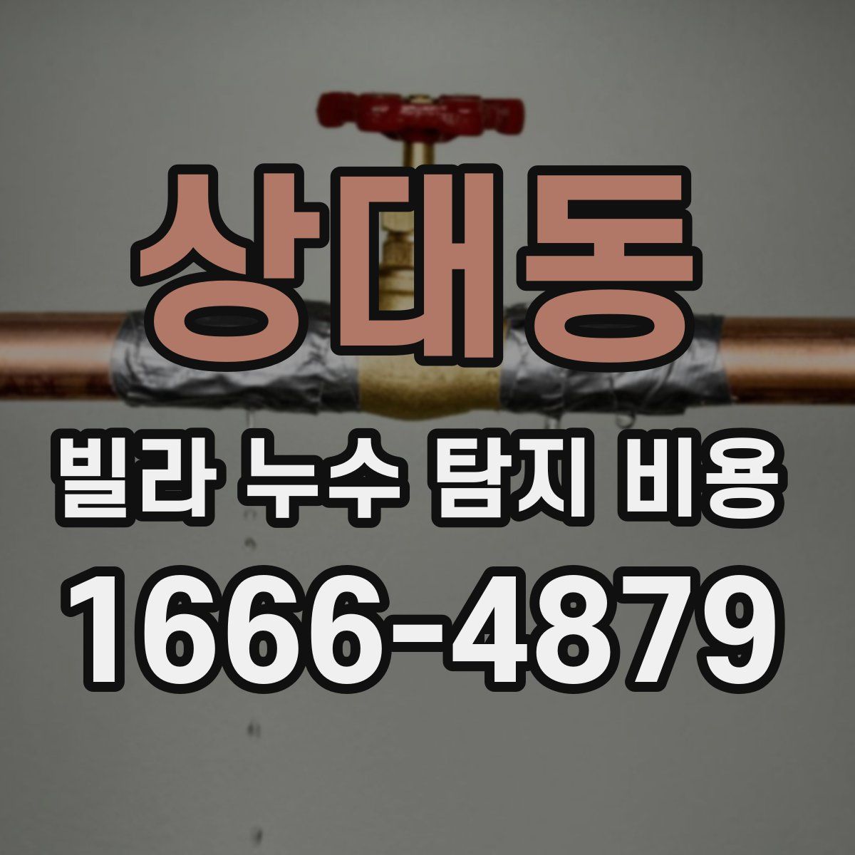 상대동 빌라 누수 탐지 비용
