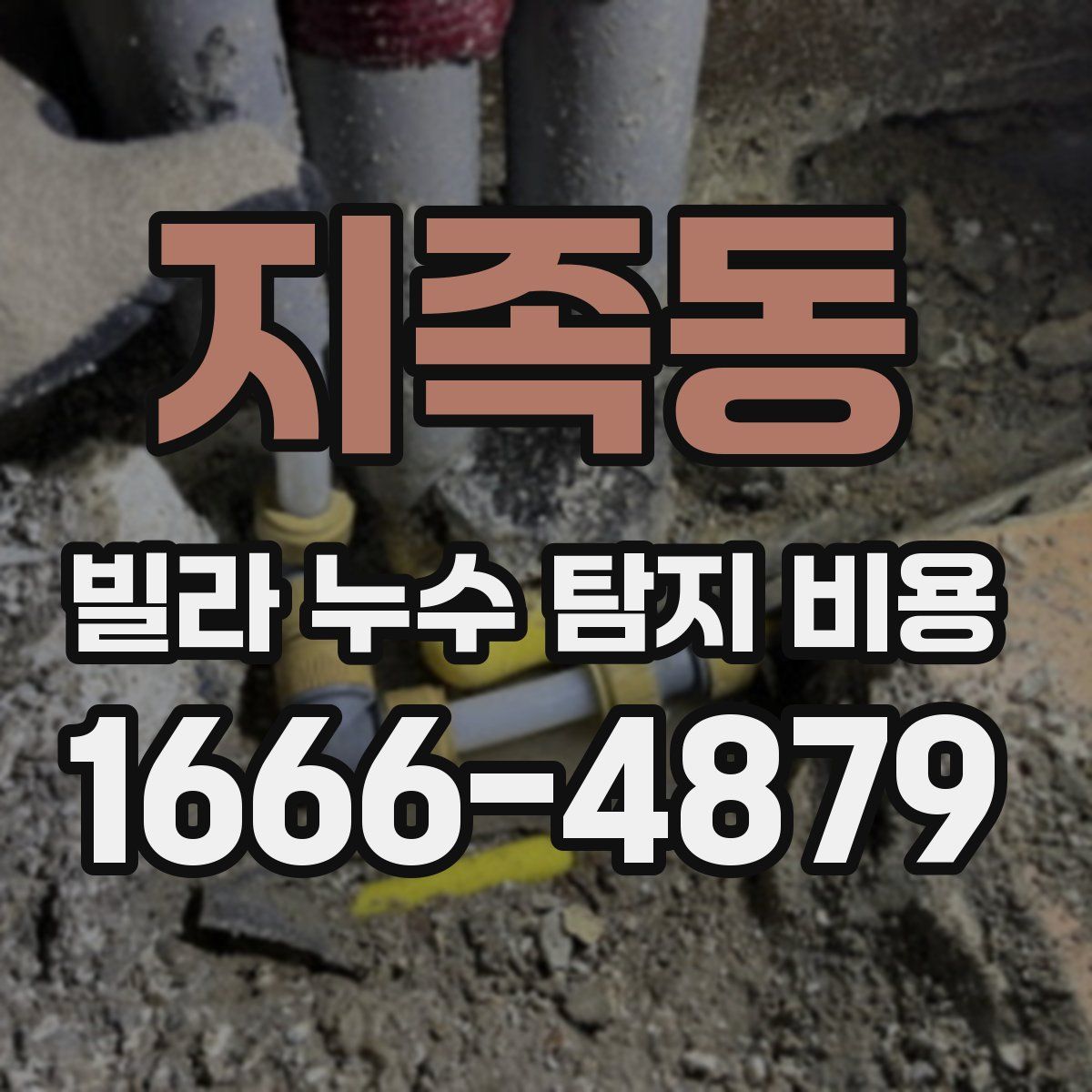 지족동 빌라 누수 탐지 비용