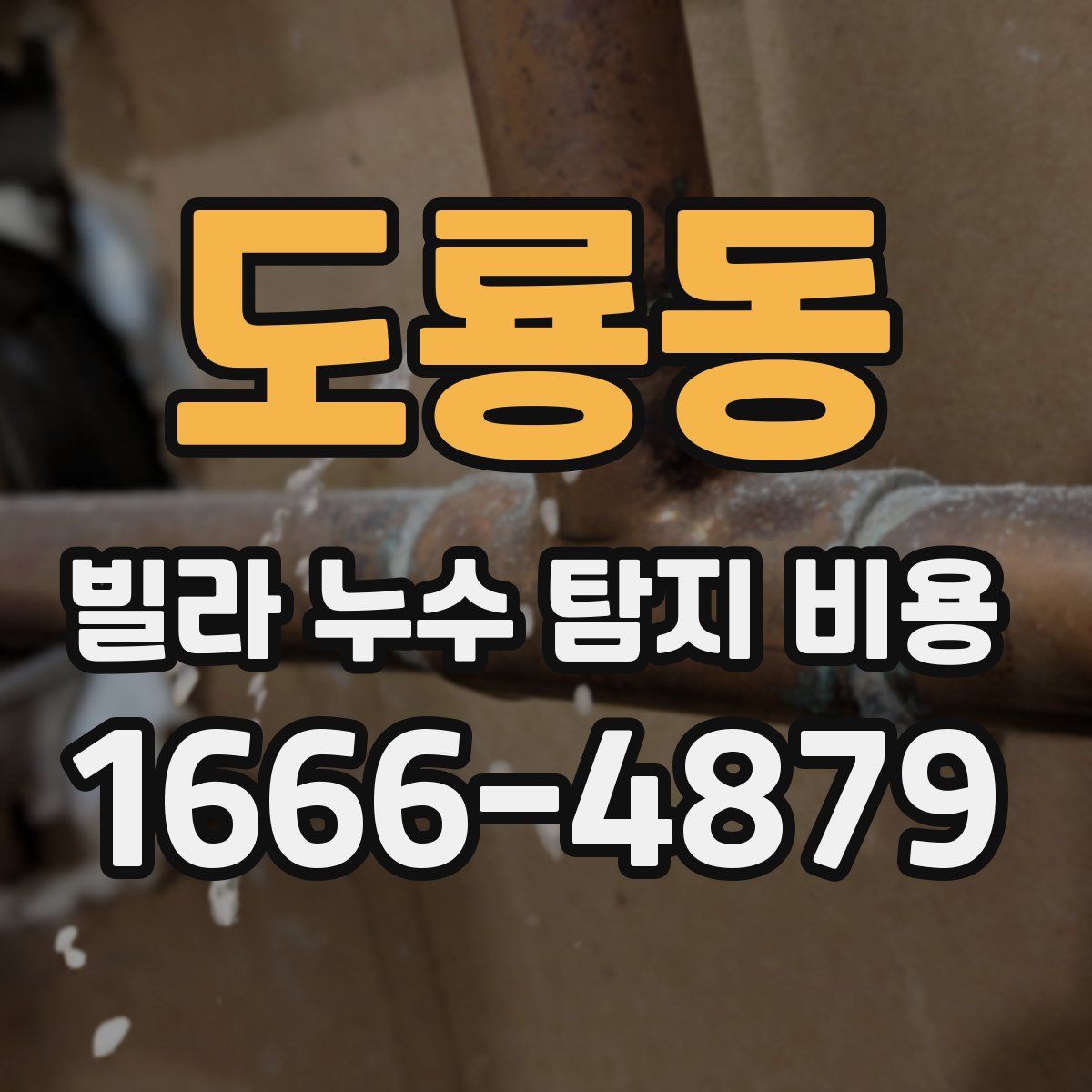 도룡동 빌라 누수 탐지 비용