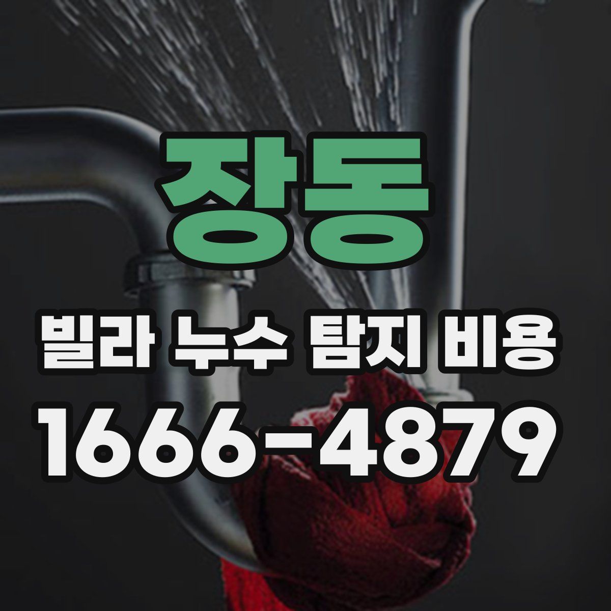장동 빌라 누수 탐지 비용