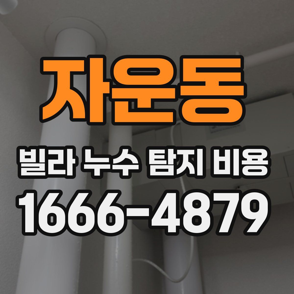 자운동 빌라 누수 탐지 비용