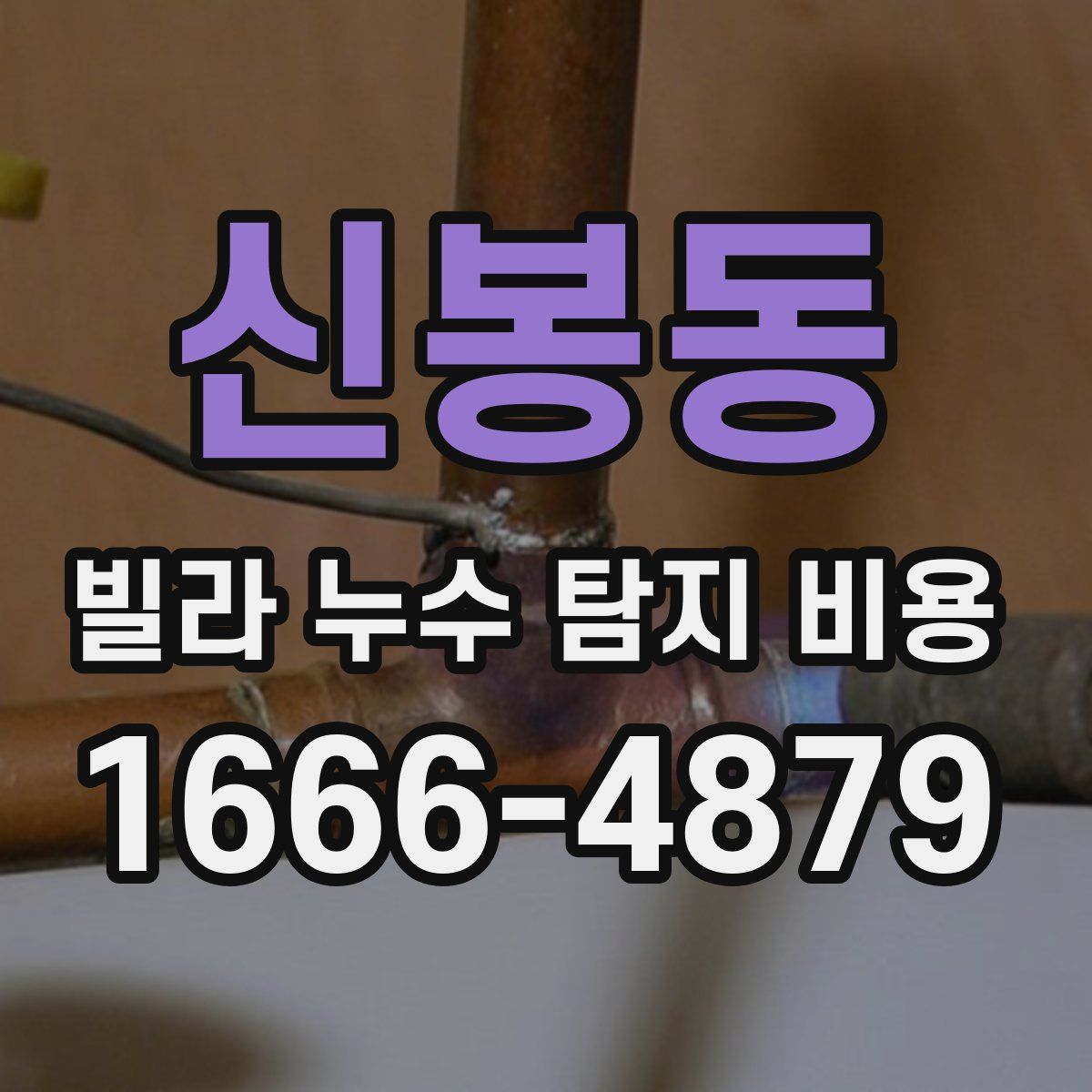신봉동 빌라 누수 탐지 비용